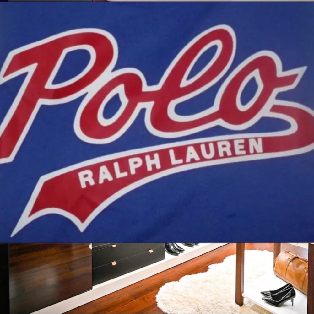 POLO RALPH LAUREN S/S T-SHIRT~BLUE & RED~SZ LRG - Picture 2 of 2